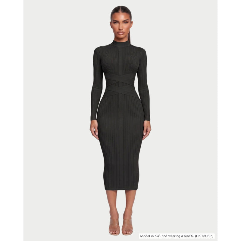 The Wrap-Waist Knit Dress