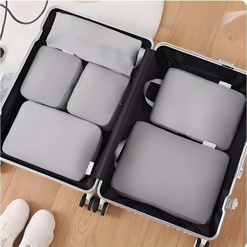 6 Piece Compression Packing Cube Travel Storage Set