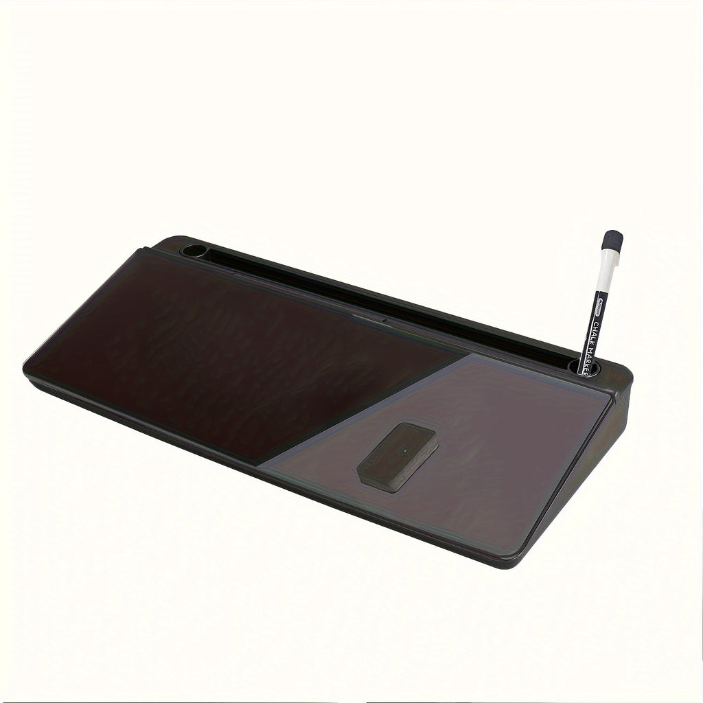 Plexiglass Glass Dry Erase Board with Magnetic Whiteboard Desktop Organizer and Storage