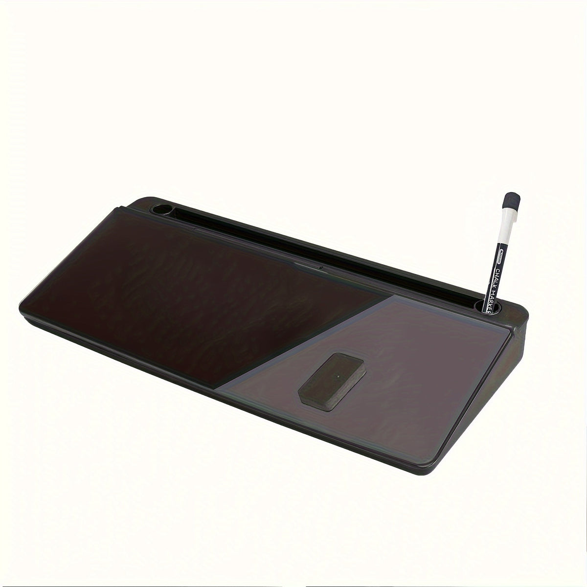 Plexiglass Glass Dry Erase Board with Magnetic Whiteboard Desktop Organizer and Storage