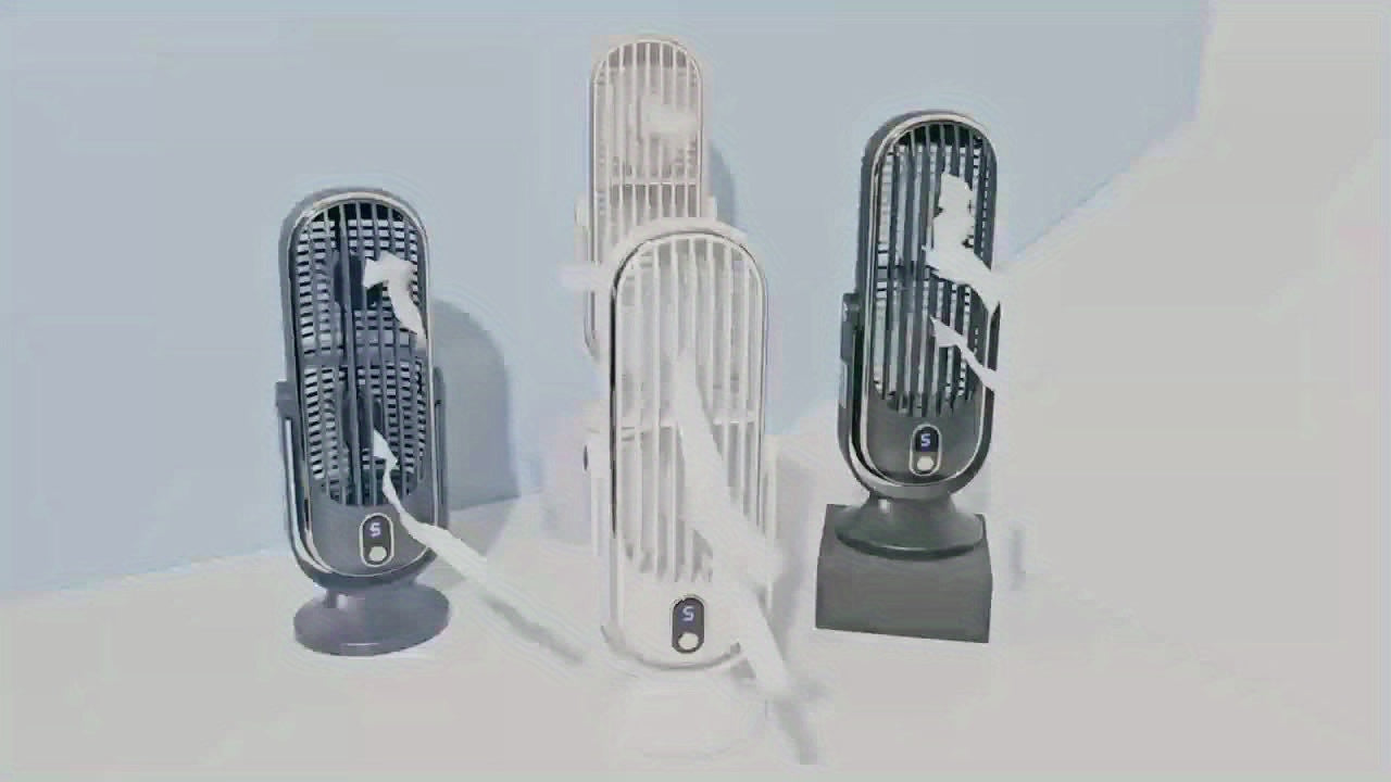 Portable 5-Speed USB Cooling Fan with Dual Motor Design