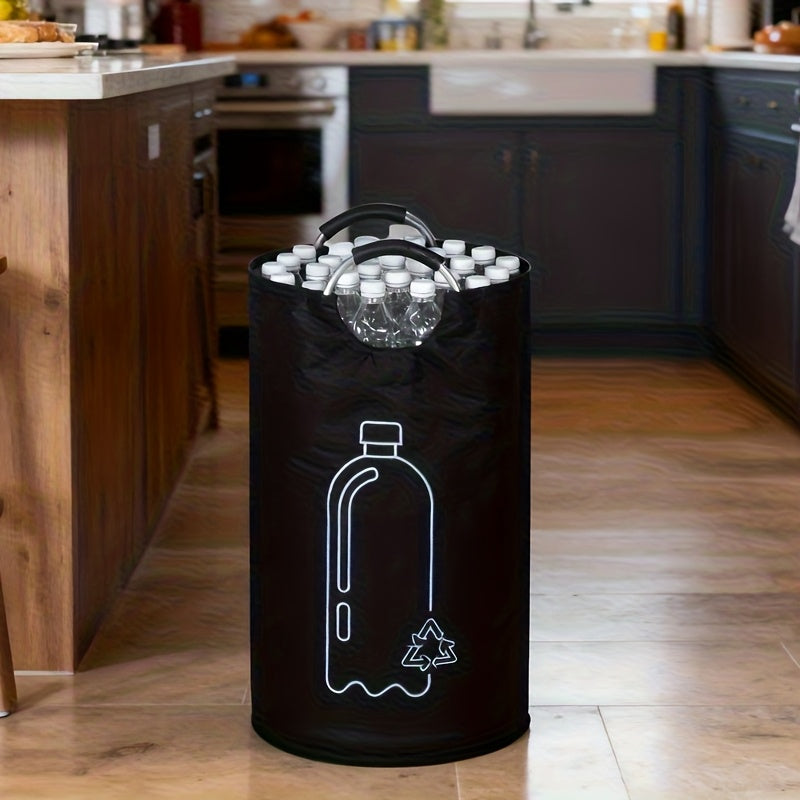 Portable Foldable Indoor Recycling Bin with Open Top