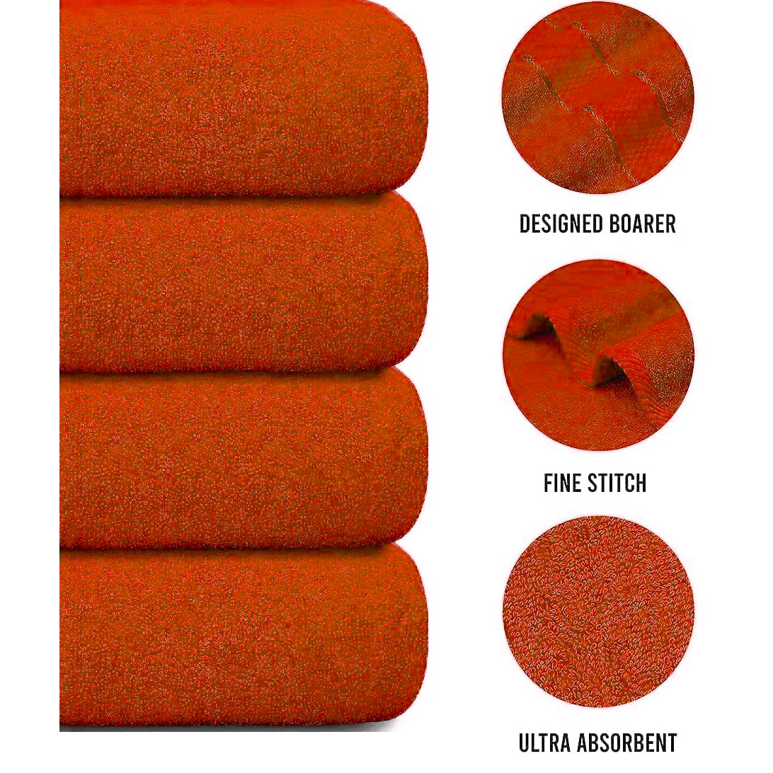 4-teiliges übergroßes Badetuch-Set 75 × 150 cm saugfähig