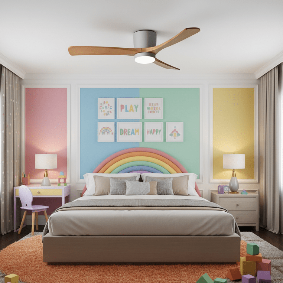 Modern LED Ceiling Fan Light with Remote Control