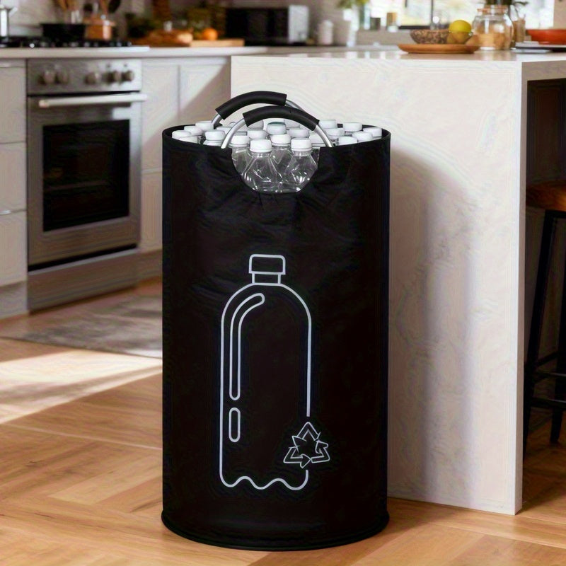 Portable Foldable Indoor Recycling Bin with Open Top