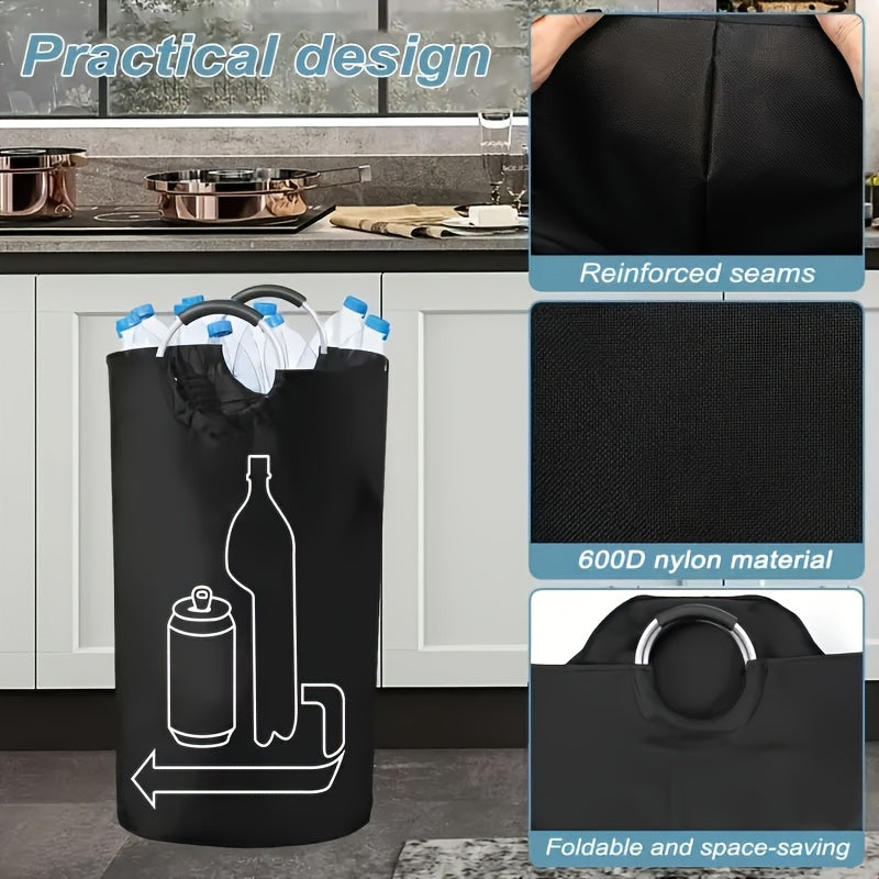 115L Foldable Large Capacity Storage Bin with Hanging Hooks