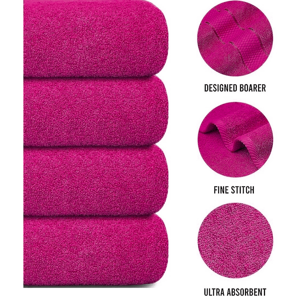 4-teiliges übergroßes Badetuch-Set 75 × 150 cm saugfähig