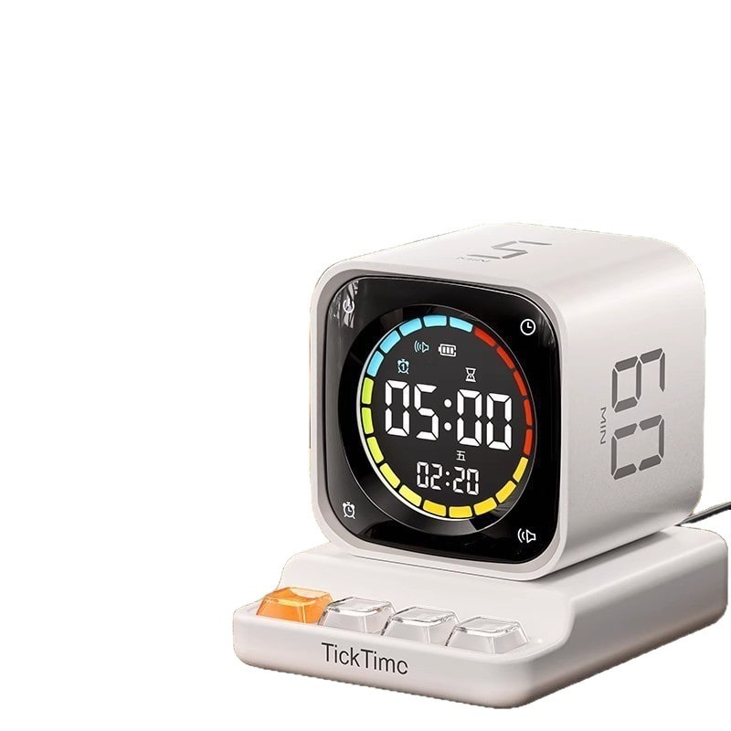 30 Minute Clock Timer with 15 and Cube Digital Countdown Rechargeable with Charging Dock - Image 6