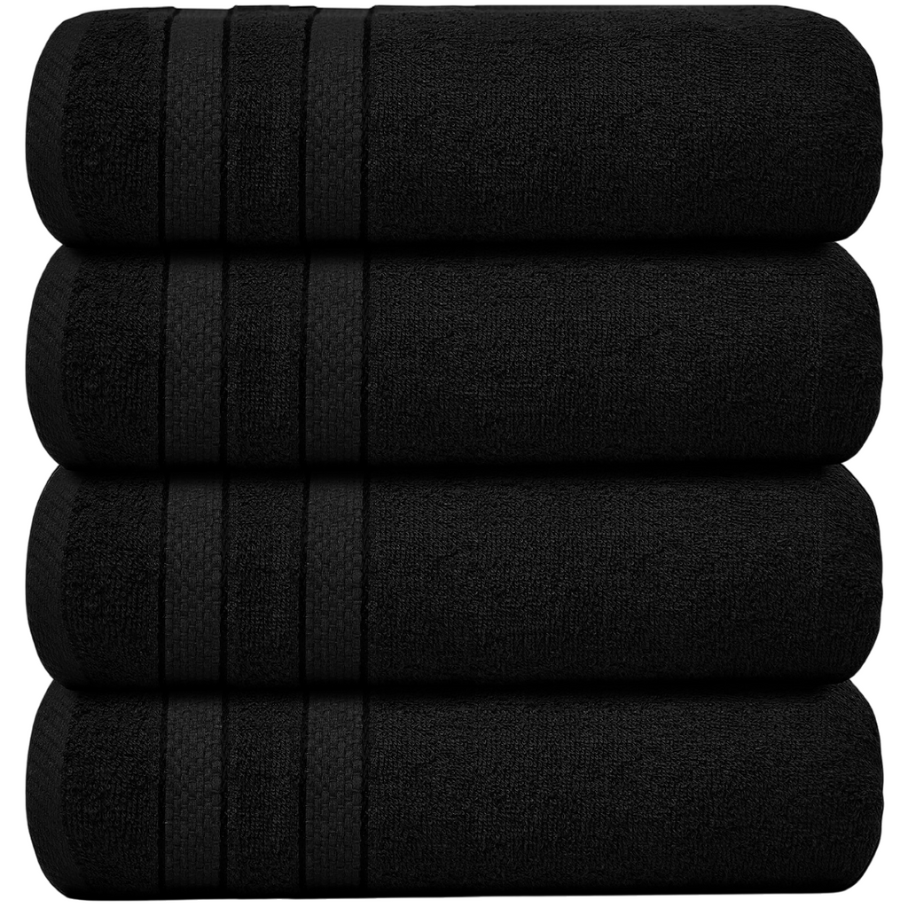 4-teiliges übergroßes Badetuch-Set 75 × 150 cm saugfähig