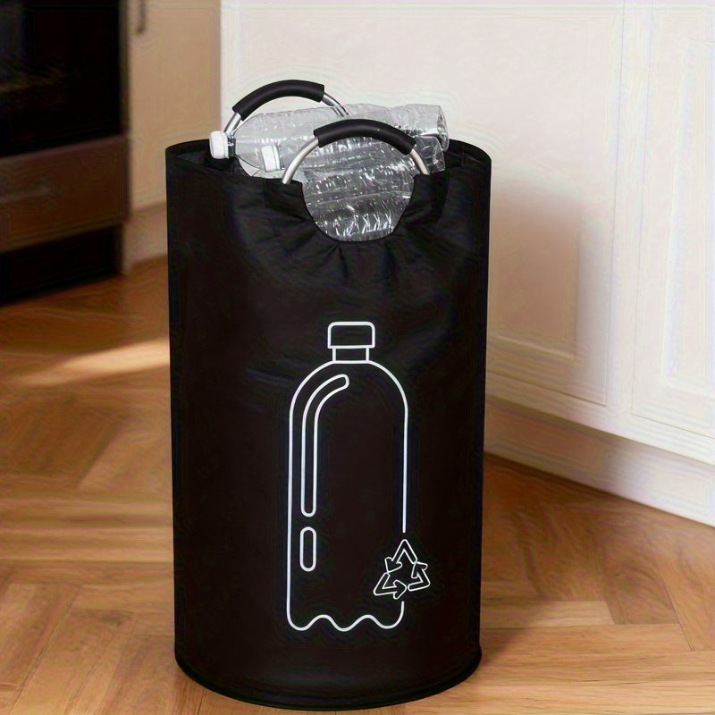 Portable Foldable Indoor Recycling Bin with Open Top