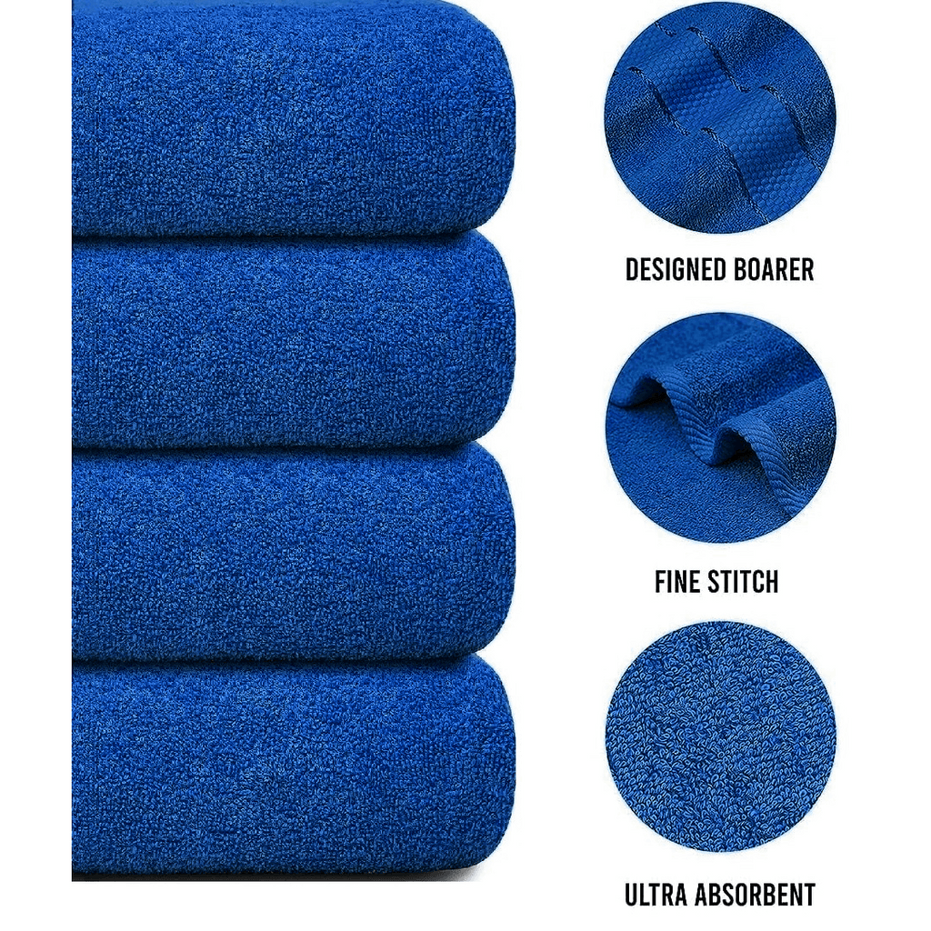 4-teiliges übergroßes Badetuch-Set 75 × 150 cm saugfähig