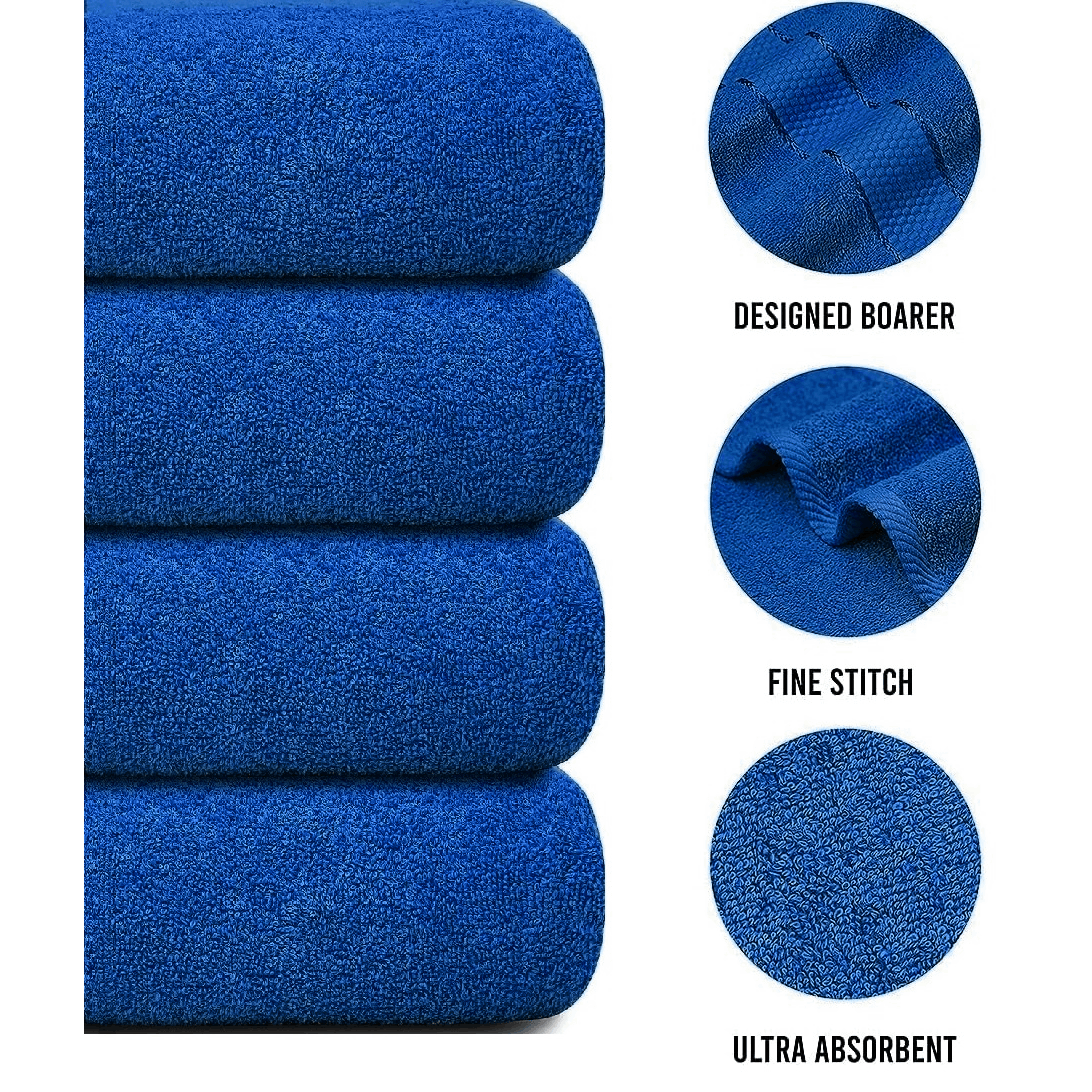 4-teiliges übergroßes Badetuch-Set 75 × 150 cm saugfähig