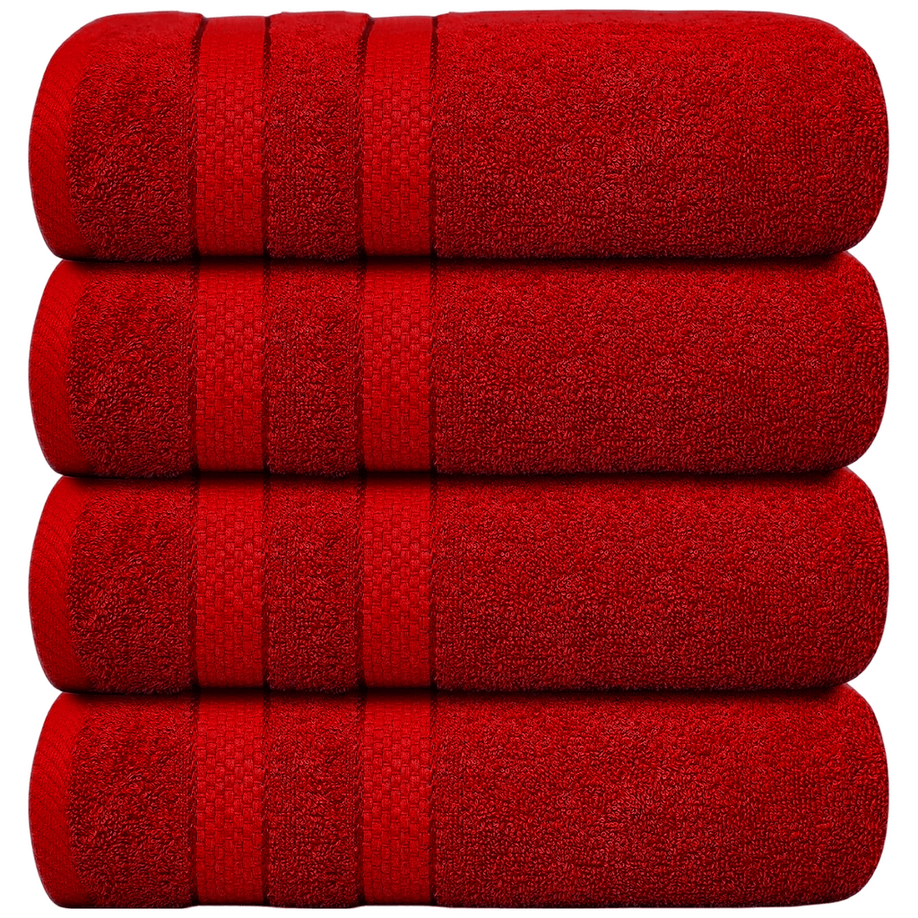 4-teiliges übergroßes Badetuch-Set 75 × 150 cm saugfähig