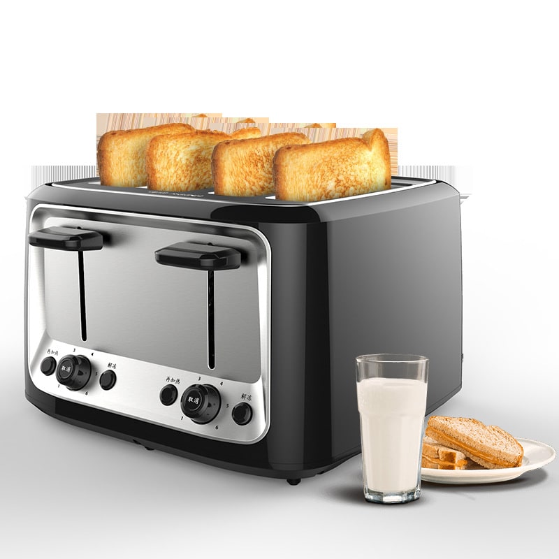 4 Slice Toaster Oven with Stainless Steel Top Dual Controls and Removable Cover - Image 7