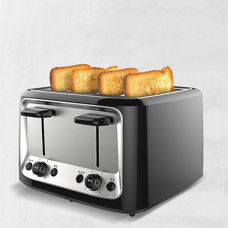 4 Slice Toaster Oven with Stainless Steel Top Dual Controls and Removable Cover - Image 9