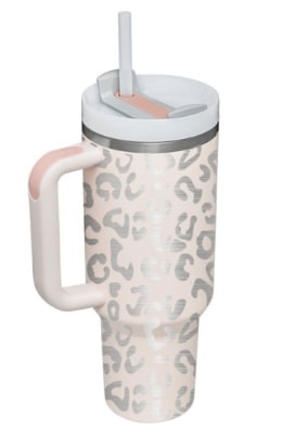 40 Oz Insulated Stainless Steel Tumbler with Handle Lid and Straw Vacuum Coffee Cup - Image 13