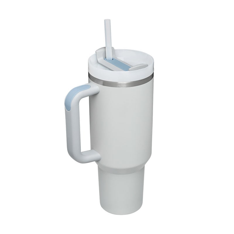 40 Oz Insulated Stainless Steel Tumbler with Handle Lid and Straw Vacuum Coffee Cup - Image 16