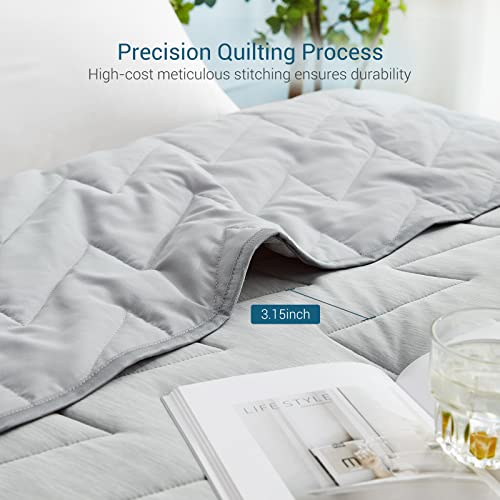 Cooling Comforter V Quilted Temperature Regulating Blanket