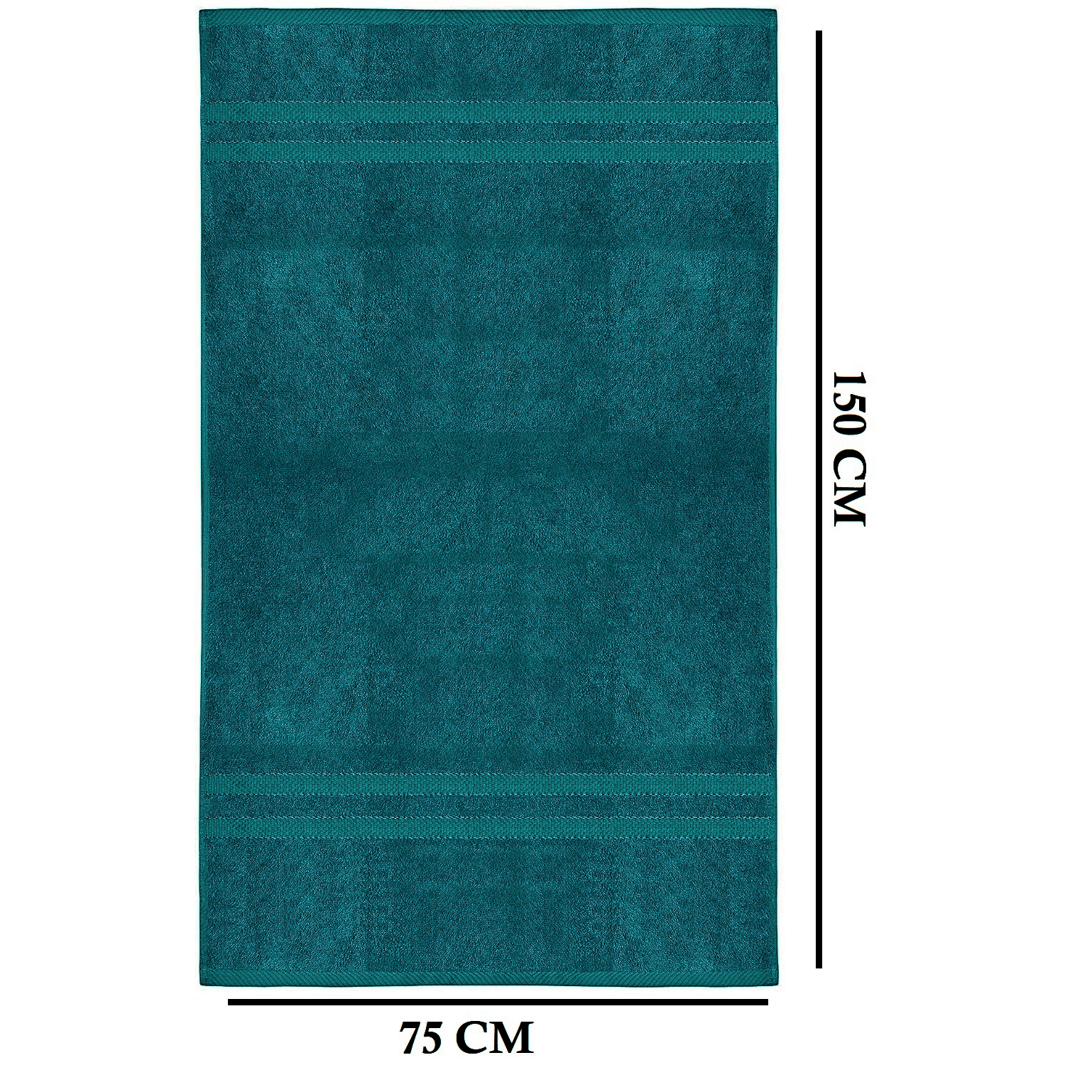 4-teiliges übergroßes Badetuch-Set 75 × 150 cm saugfähig