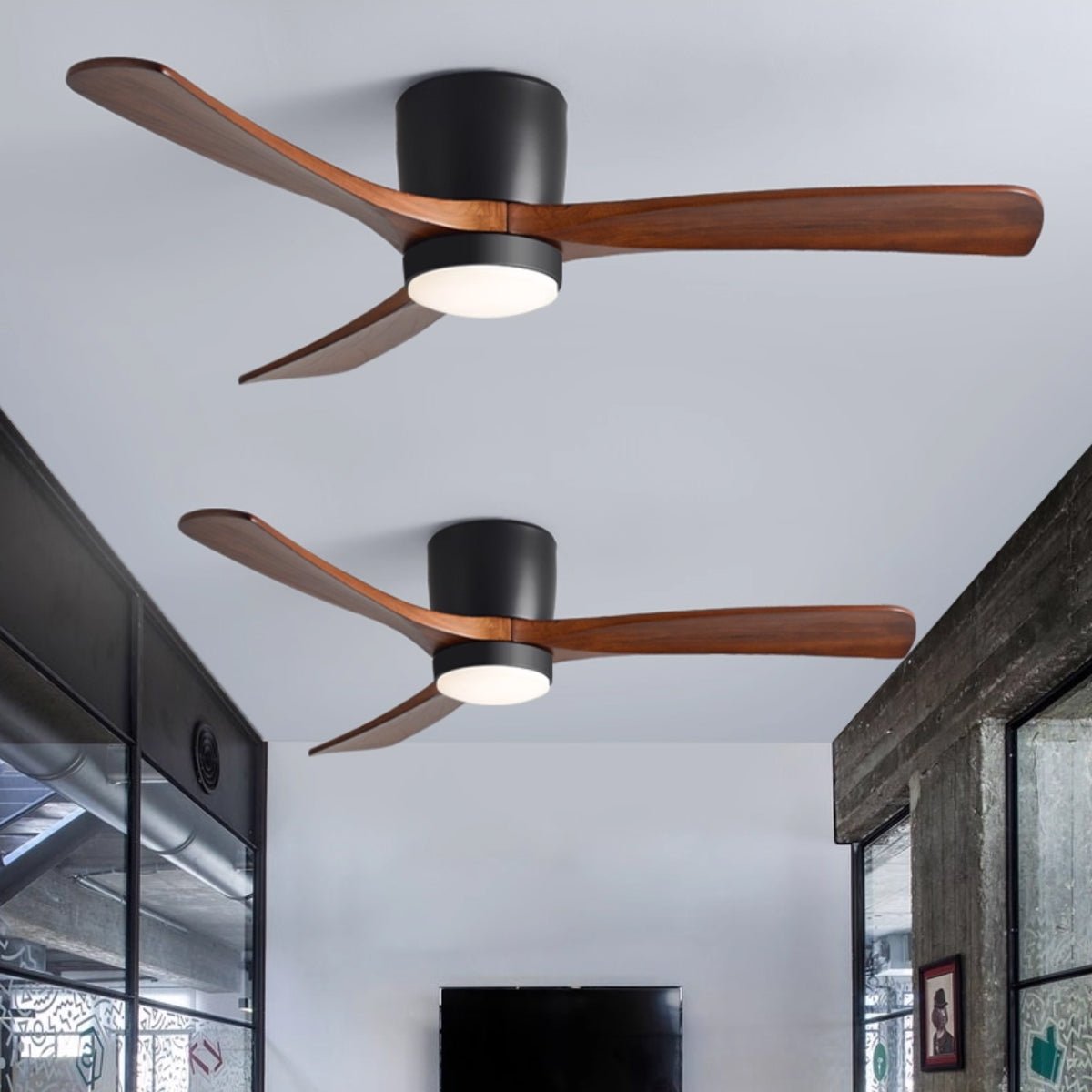 Modern LED Ceiling Fan Light with Remote Control