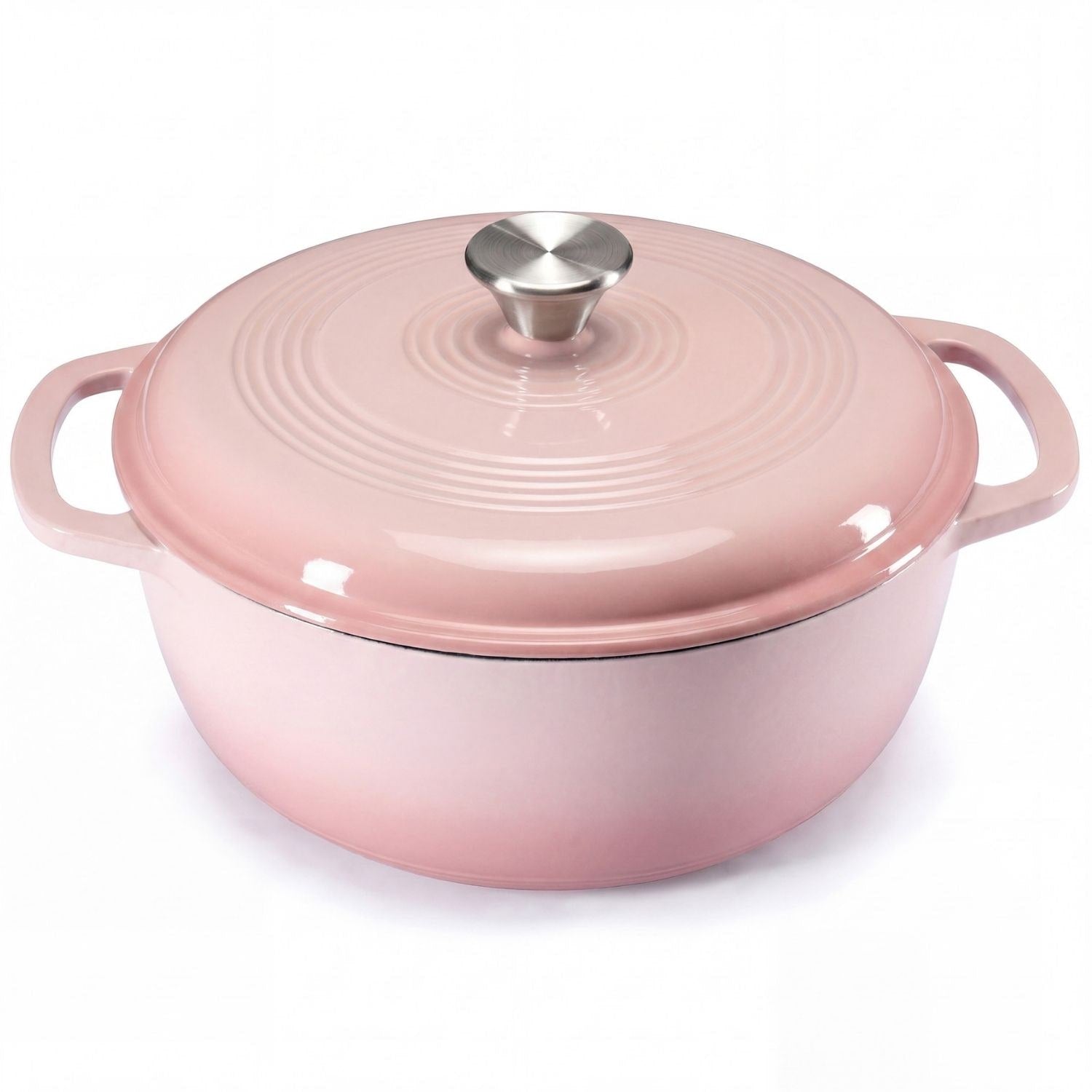 6-Quart Enameled Cast Iron Dutch Oven Pot with Lid for Braising and Bread Baking - Image 2
