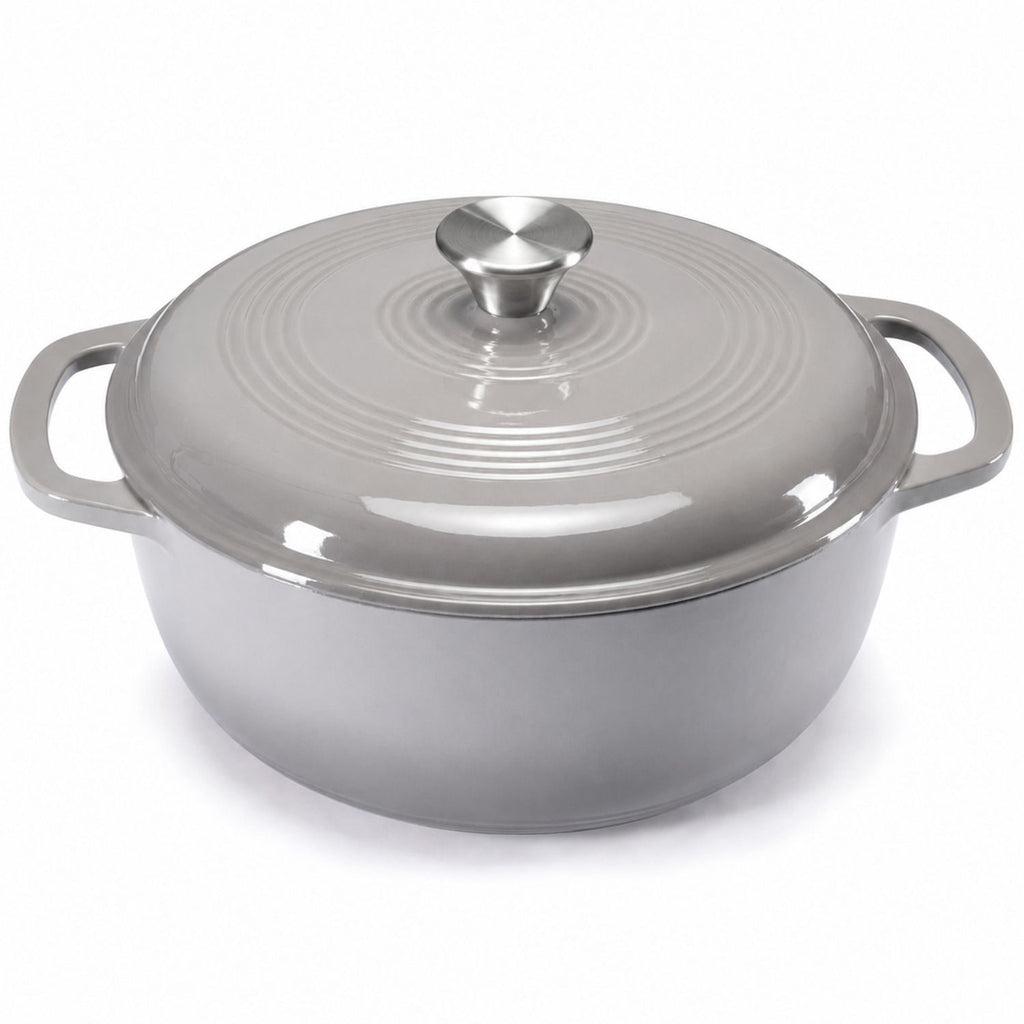 6-Quart Enameled Cast Iron Dutch Oven Pot with Lid for Braising and Bread Baking - Image 4