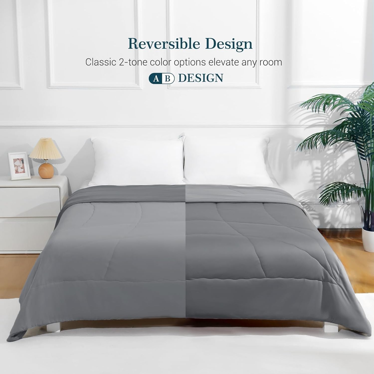 Cooling Comforter Dual Sided Breathable Lightweight Quilt