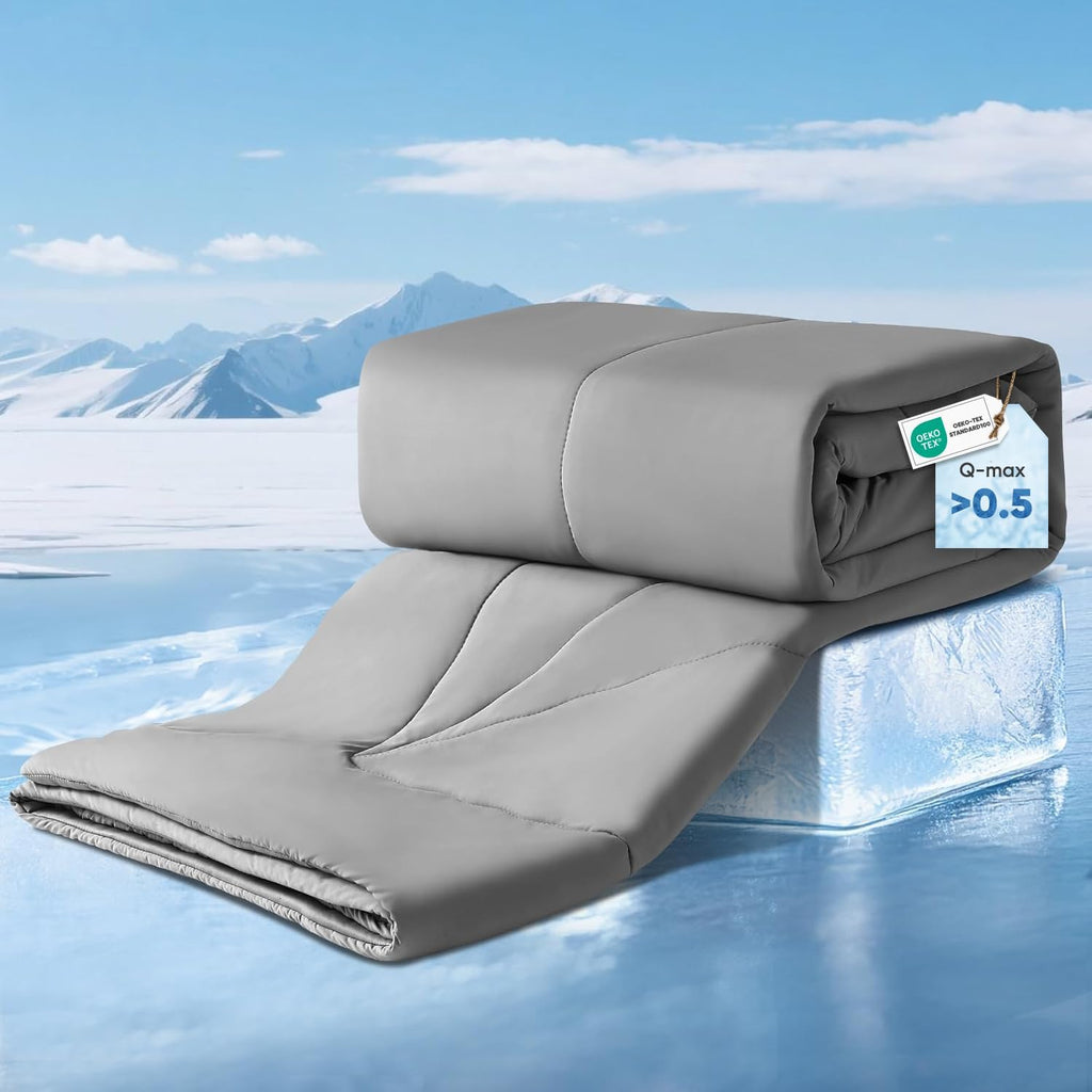 Cooling Comforter Dual Sided Breathable Lightweight Quilt