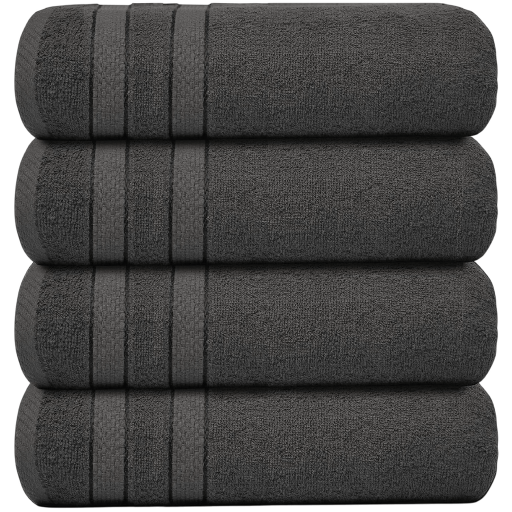 4-teiliges übergroßes Badetuch-Set 75 × 150 cm saugfähig