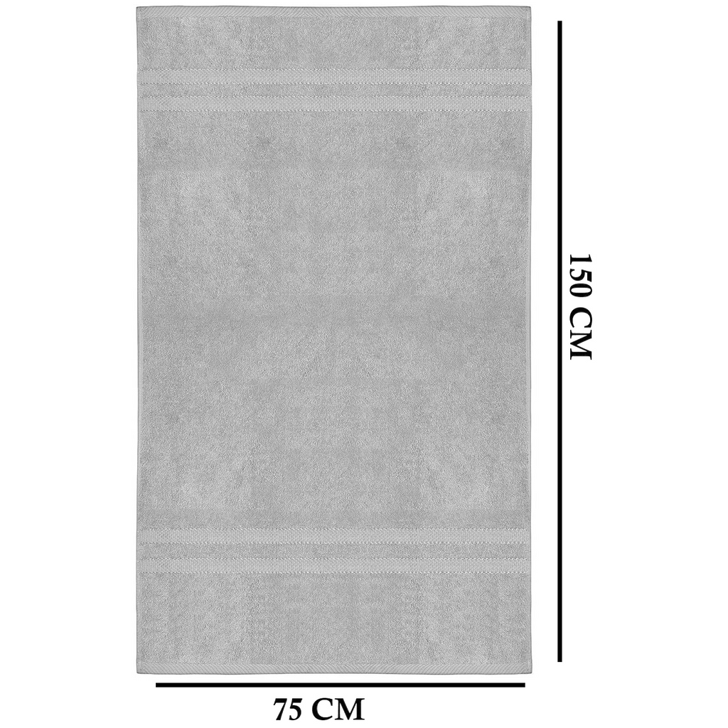 4-teiliges übergroßes Badetuch-Set 75 × 150 cm saugfähig