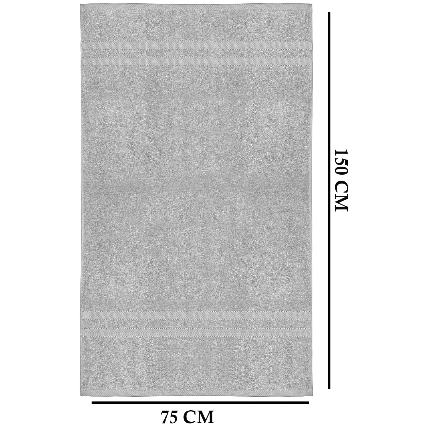4-teiliges übergroßes Badetuch-Set 75 × 150 cm saugfähig