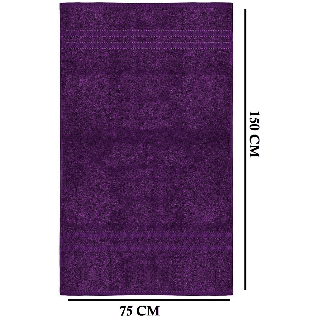 4-teiliges übergroßes Badetuch-Set 75 × 150 cm saugfähig