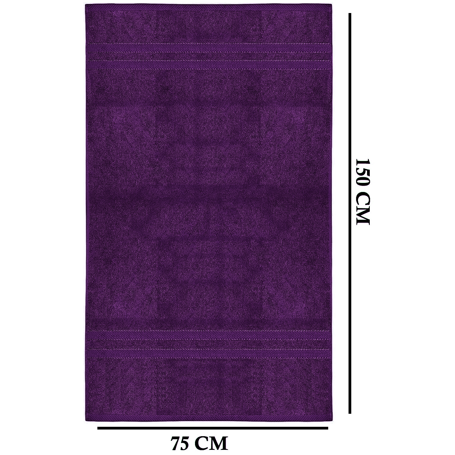 4-teiliges übergroßes Badetuch-Set 75 × 150 cm saugfähig