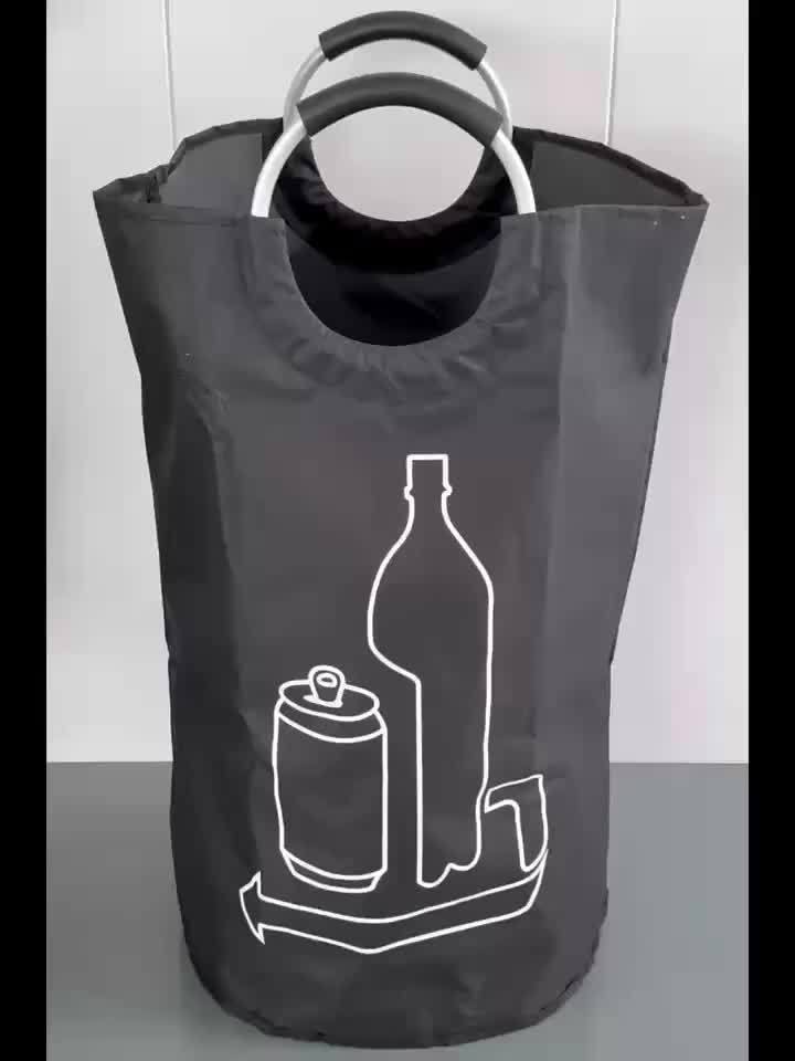 115L Foldable Large Capacity Storage Bin with Hanging Hooks