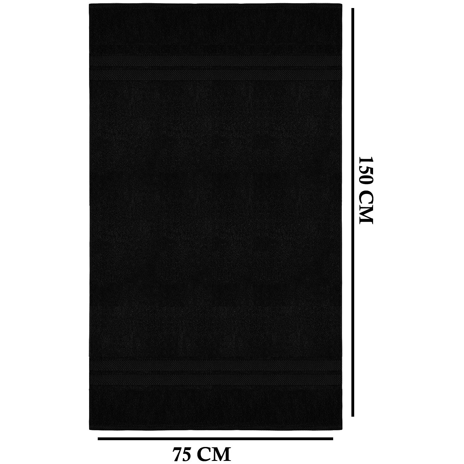 4-teiliges übergroßes Badetuch-Set 75 × 150 cm saugfähig