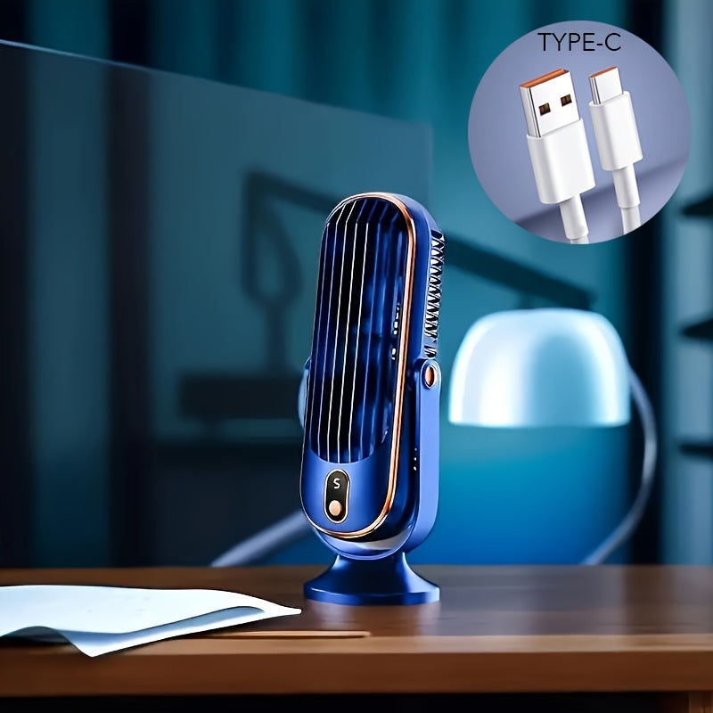 Portable 5-Speed USB Cooling Fan with Dual Motor Design