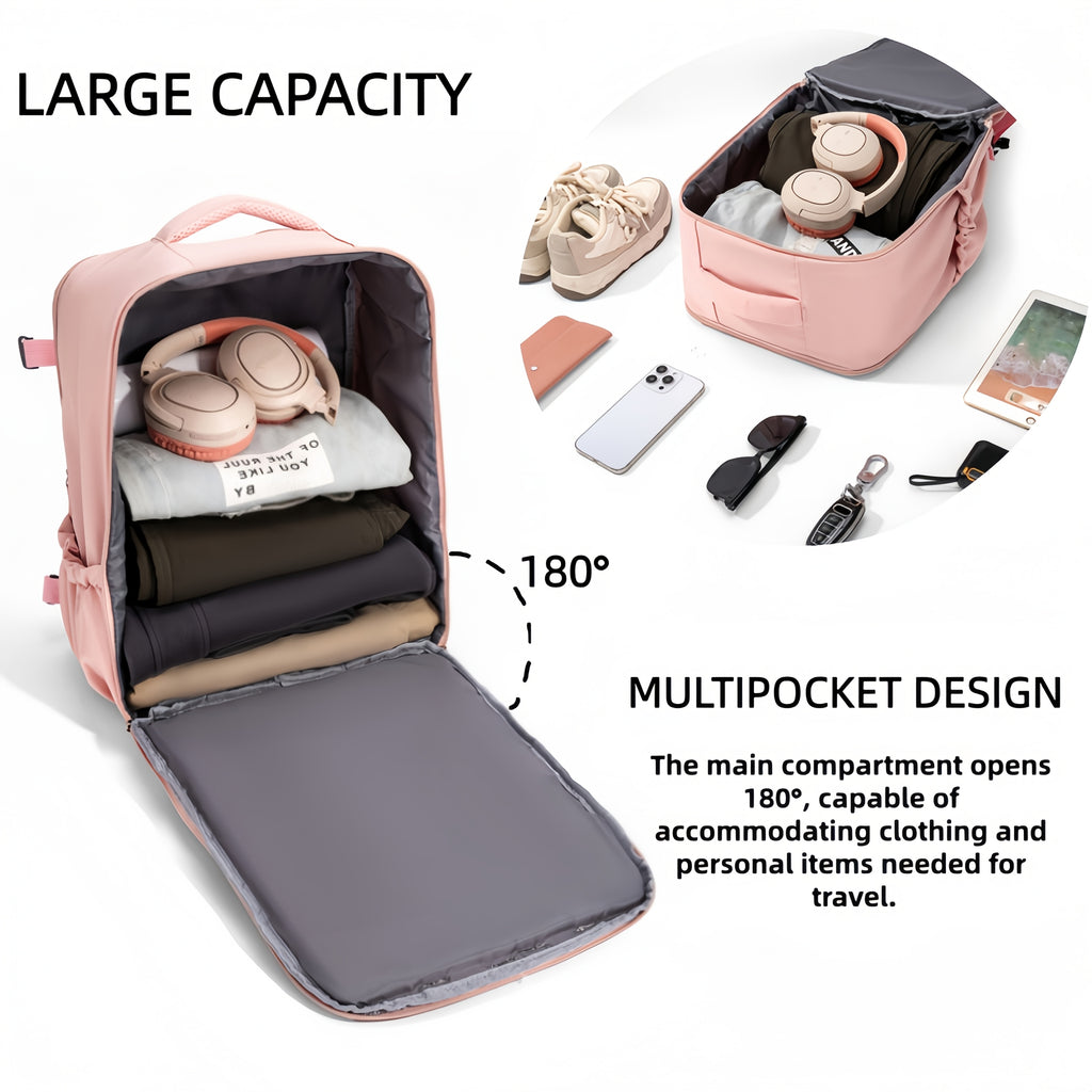 Large Capacity Carry-On Travel Backpack