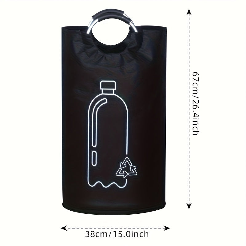 Portable Foldable Indoor Recycling Bin with Open Top