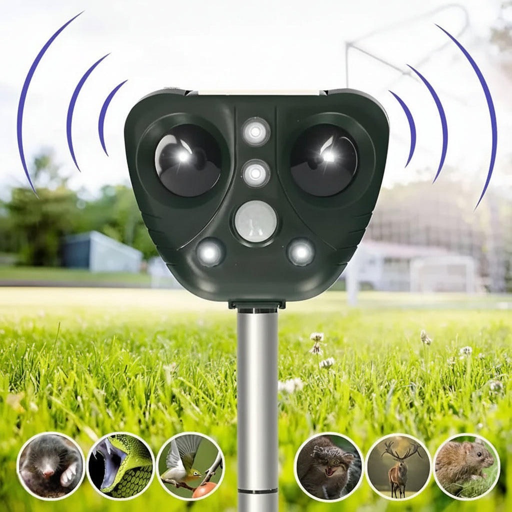 Ultradźwiękowy odstraszacz ptaków do ogrodu Solar Bird Repeller