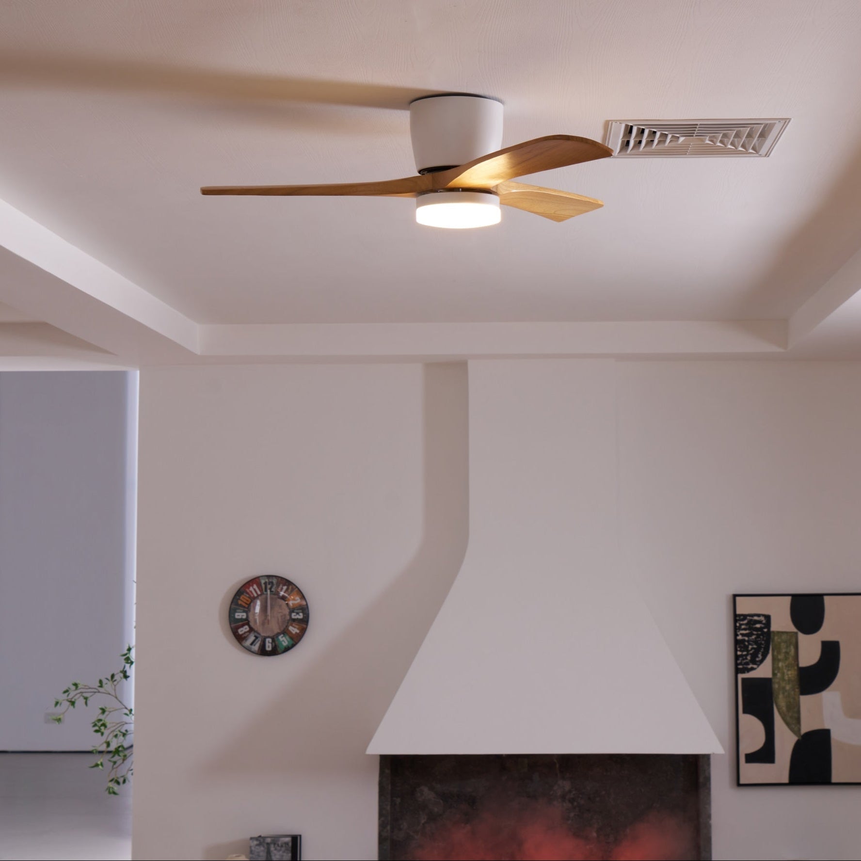 Modern LED Ceiling Fan Light with Remote Control
