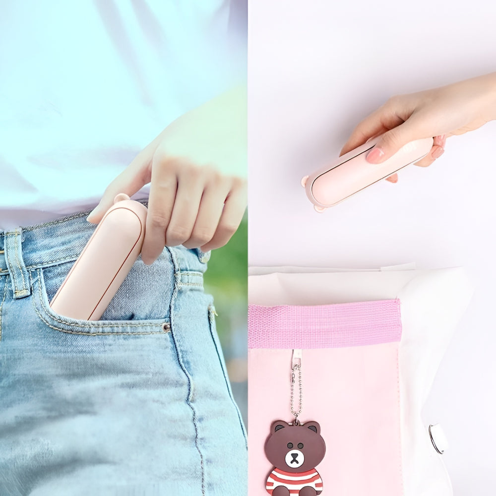 Portable Pocket Fan USB Rechargeable Cooling Device