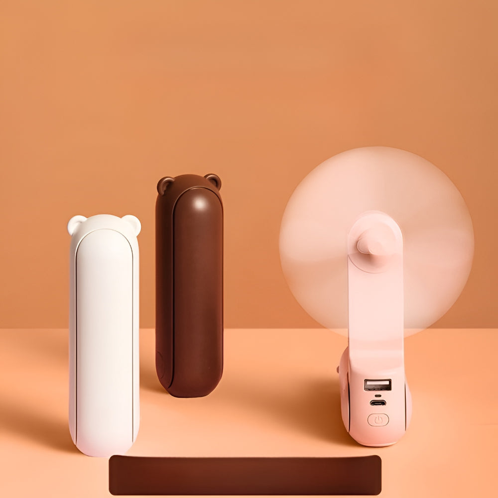 Portable Pocket Fan USB Rechargeable Cooling Device