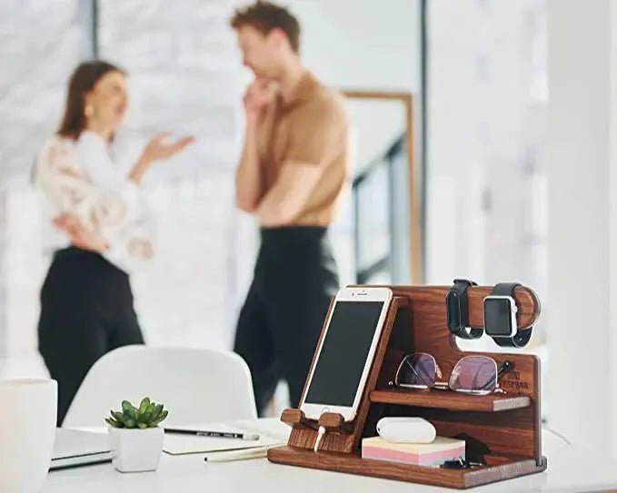 Desk Organizer Phone Stand Watch and Glasses Holder