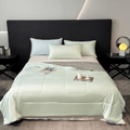 Reversible Dual Tone Cooling Comforter Quilted Blanket
