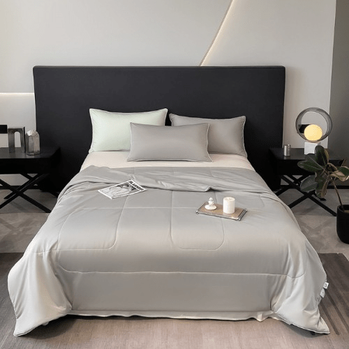 Reversible Dual Tone Cooling Comforter Quilted Blanket