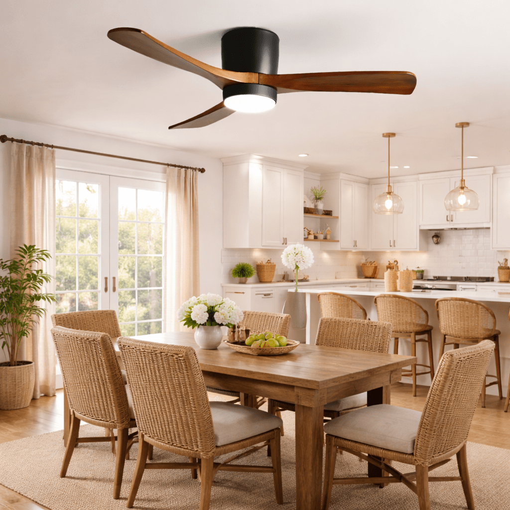 Modern LED Ceiling Fan Light with Remote Control