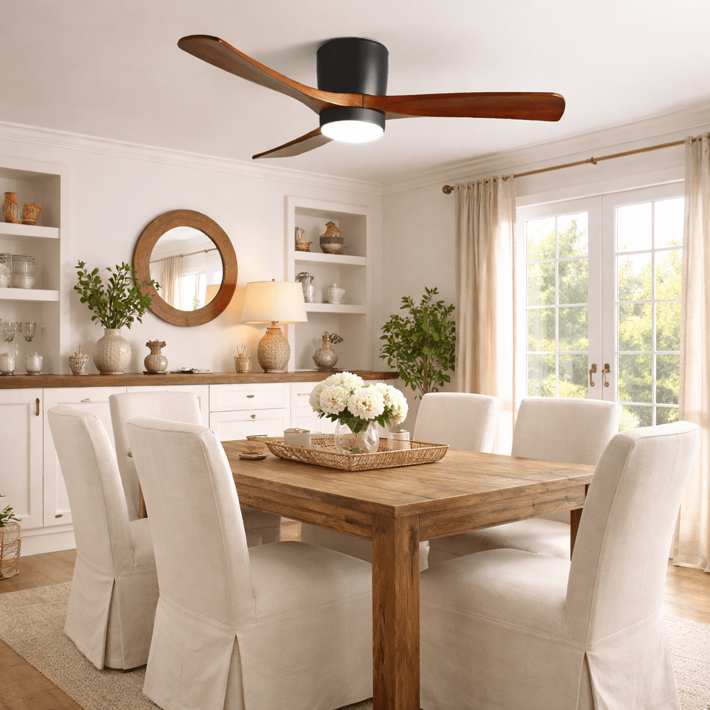 Modern LED Ceiling Fan Light with Remote Control