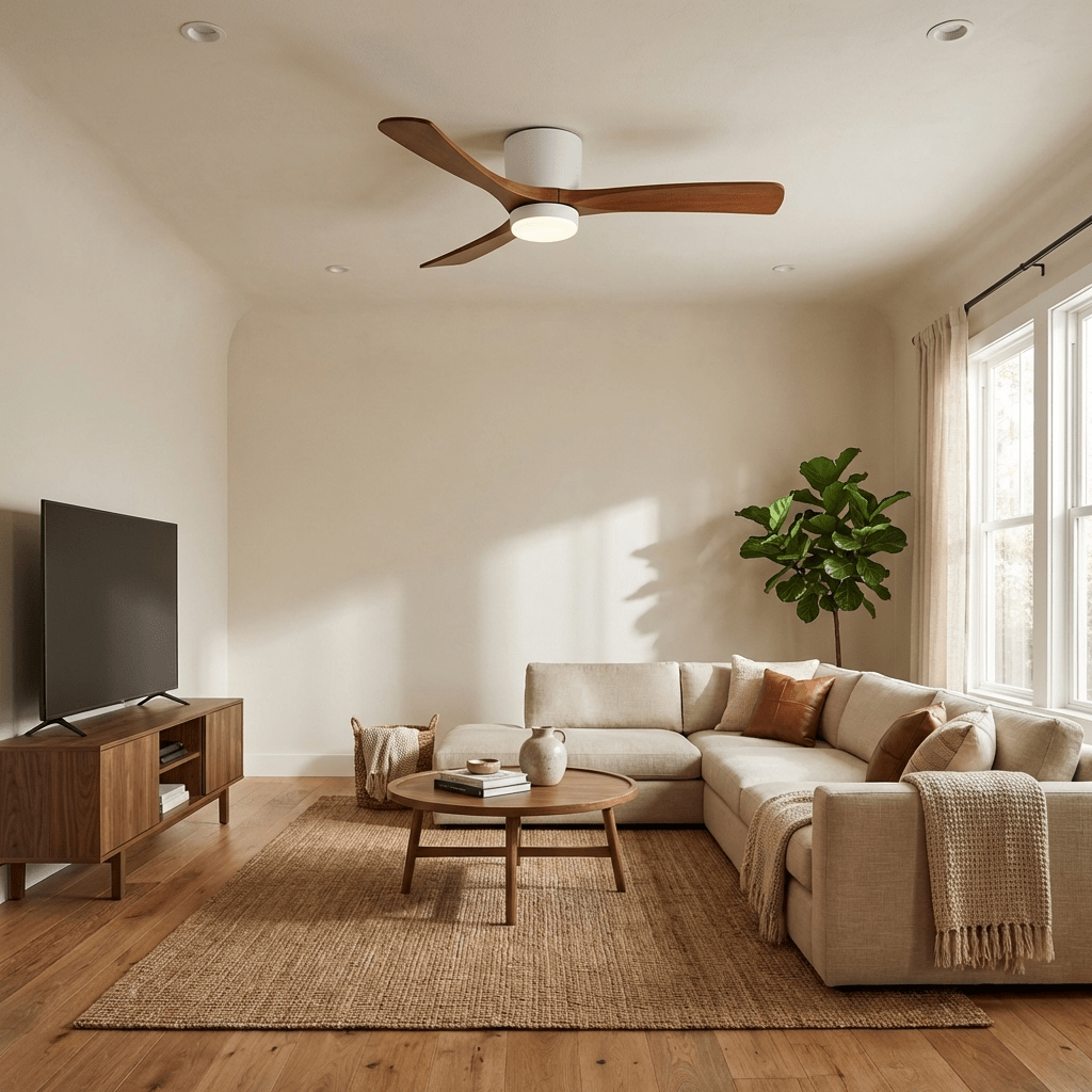 Modern LED Ceiling Fan Light with Remote Control