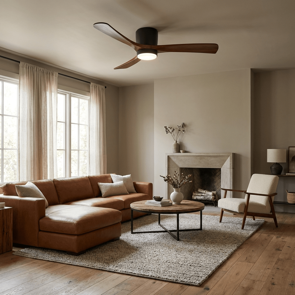 Modern LED Ceiling Fan Light with Remote Control