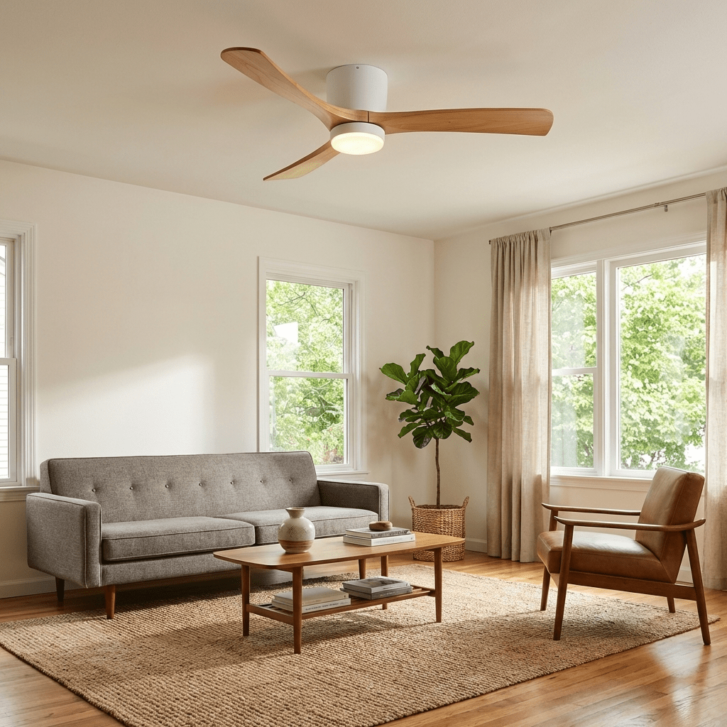Modern LED Ceiling Fan Light with Remote Control
